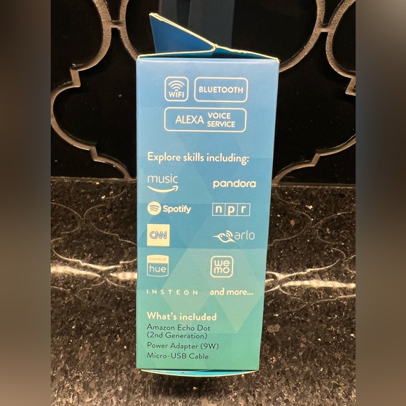 New Sealed Amazon Echo Dot (2nd Generation) Smart Speaker Black Alexa 2017 - Picture 3 of 4